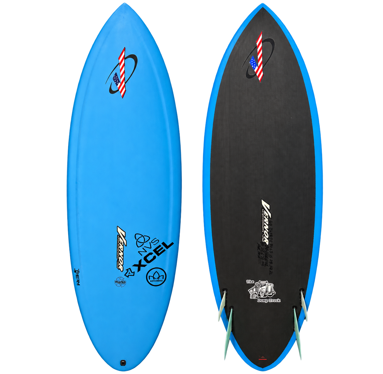 Dump Truck shortboard - custom shaped by Vernor Surfboards in Santa Cruz
